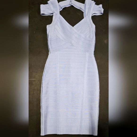 Baby Blue Short Bodycon/Fitted Dress - Picture 1 of 1